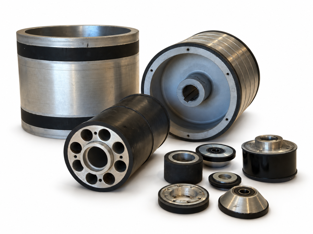 ENRI NBR Rollers for the Electronics Industry ENRI Industrial rollers with nitrile rubber (NBR) coverings for the electronics industry